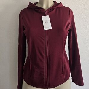 Women's Burgundy Hoodie by [Brand]